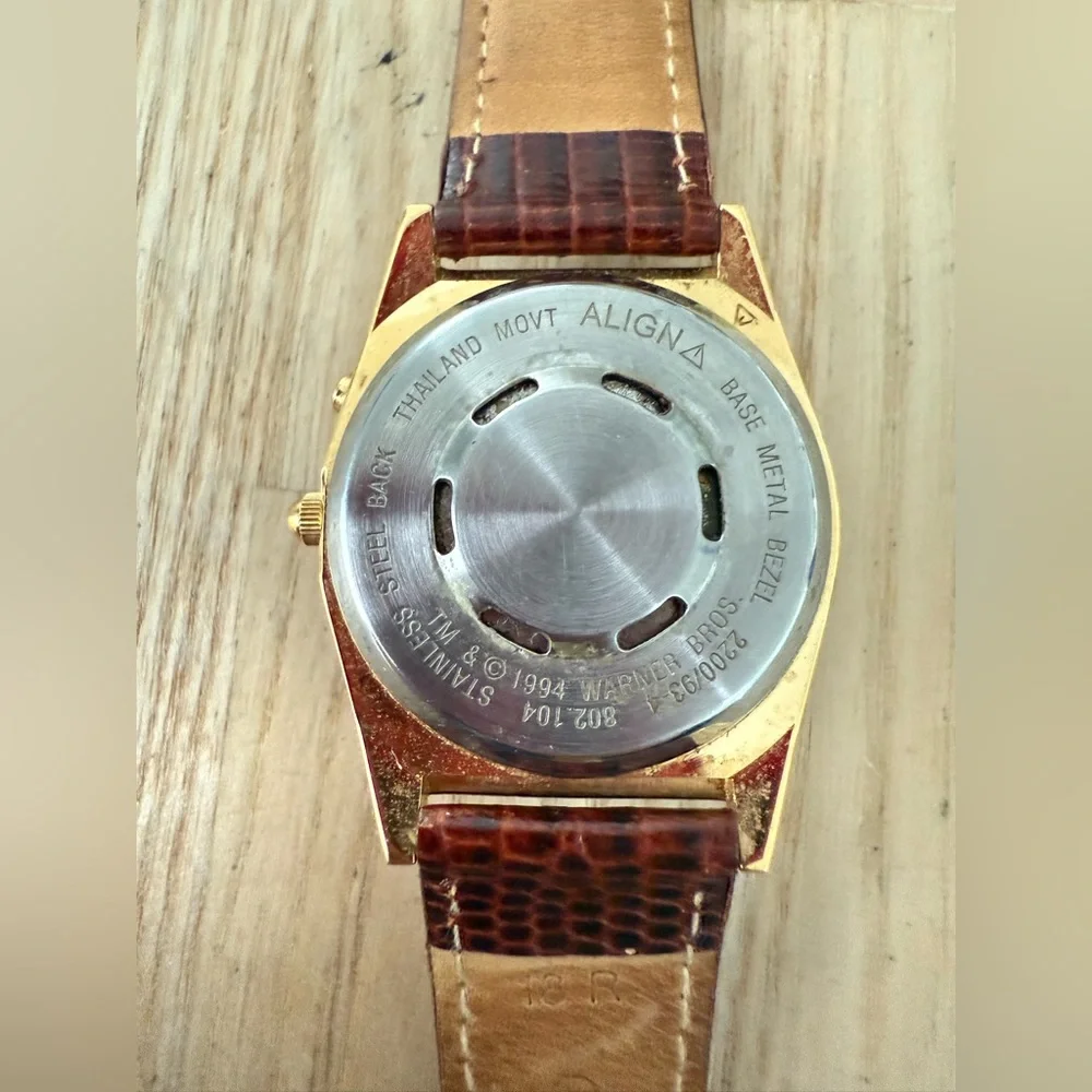 Vintage 90s Looney tunes Taz Tasmanian devil musical watch NEW BATTERY